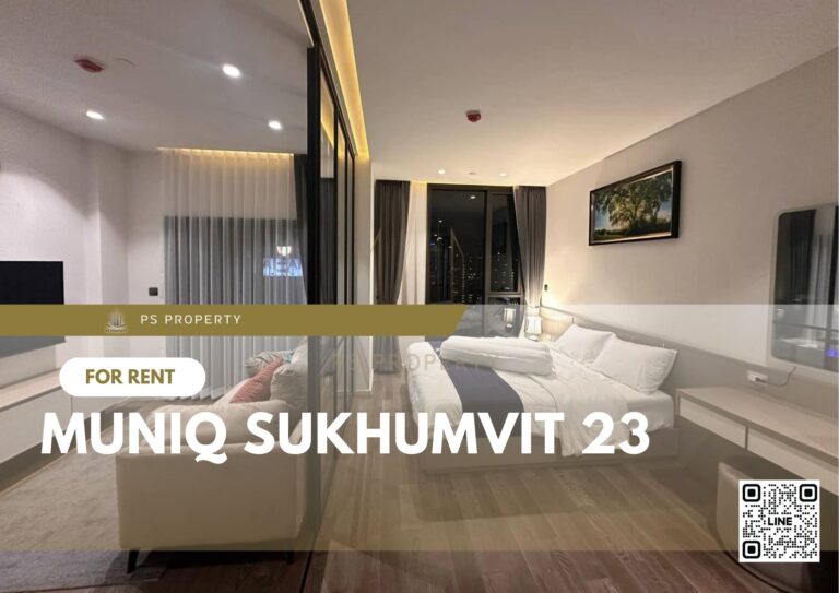 PS38290 – Condo Near BTS Asok Station For Rent , One bedroom unit at MUNIQ Sukhumvit 23