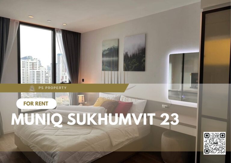PS8464 – Condo Near BTS Asok Station For Rent , One bedroom unit at MUNIQ Sukhumvit 23