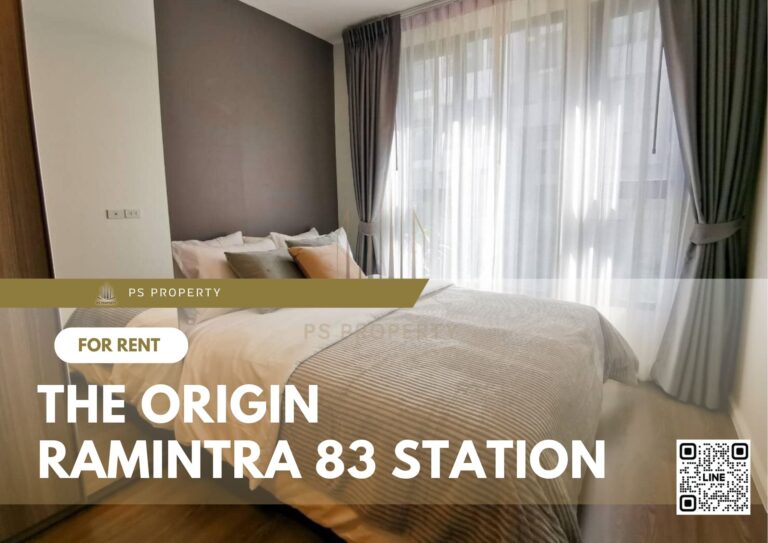 PS26561 – Condo Near MRT Ram Inthra Kor Mor 9 Station For Rent , One bedroom unit at The Origin Ramintra 83 Station