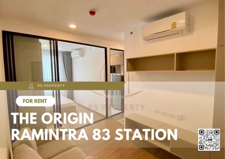 PS23737 – Condo Near MRT Ram Inthra Kor Mor 9 Station For Rent , One bedroom unit at The Origin Ramintra 83 Station