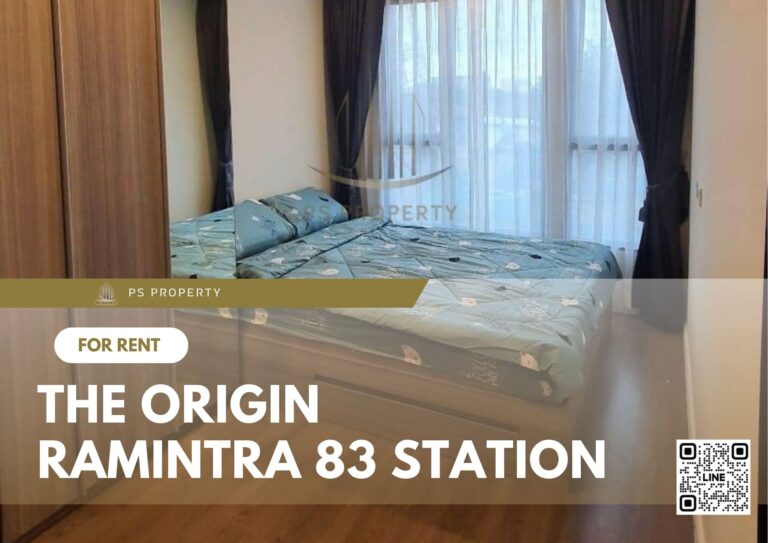 PS10126 – Condo Near MRT Ram Inthra Kor Mor 9 Station For Rent , One bedroom unit at The Origin Ramintra 83 Station