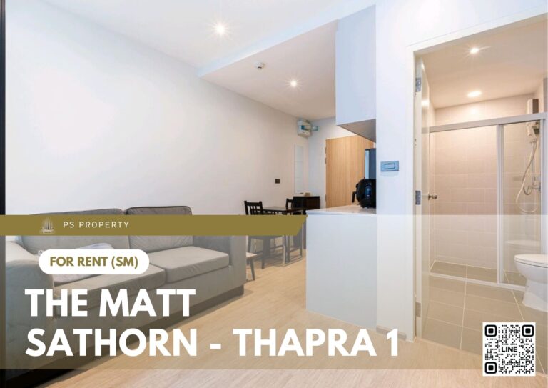 PS81693 – Condo Near BTS Talat Phlu Station For Rent , One bedroom unit at The Matt Sathorn – Thapra 1