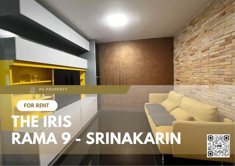 PS25761 – Condo Near MRT Si Kritha Station For Rent , One bedroom unit at The IRIS Rama 9 – Srinakarin