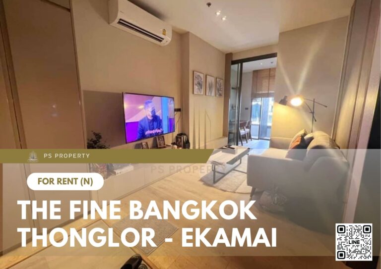 PS9578 – Condo Near BTS Ekkamai Station For Rent , One bedroom unit at The FINE Bangkok Thonglor – Ekamai