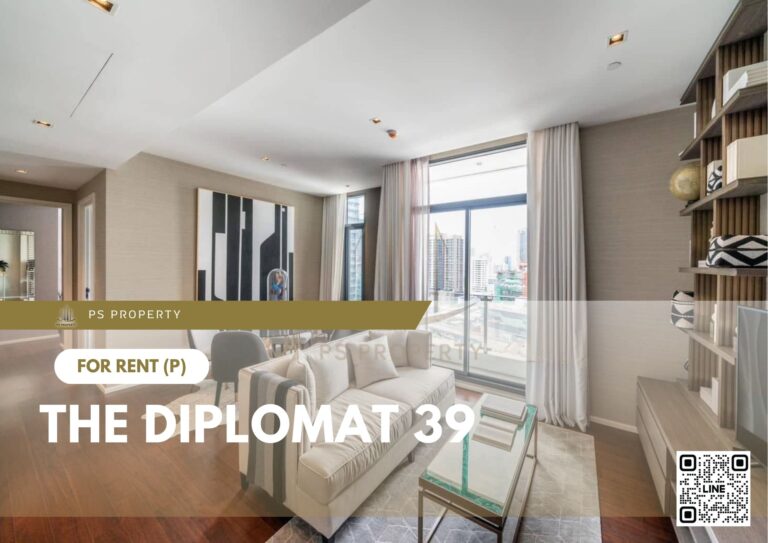 PS46943 – Condo Near BTS Phrom Phong Station For Rent , Two bedroom unit at The Diplomat 39