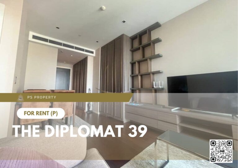 PS34286 – Condo Near BTS Phrom Phong Station For Rent , Two bedroom unit at The Diplomat 39