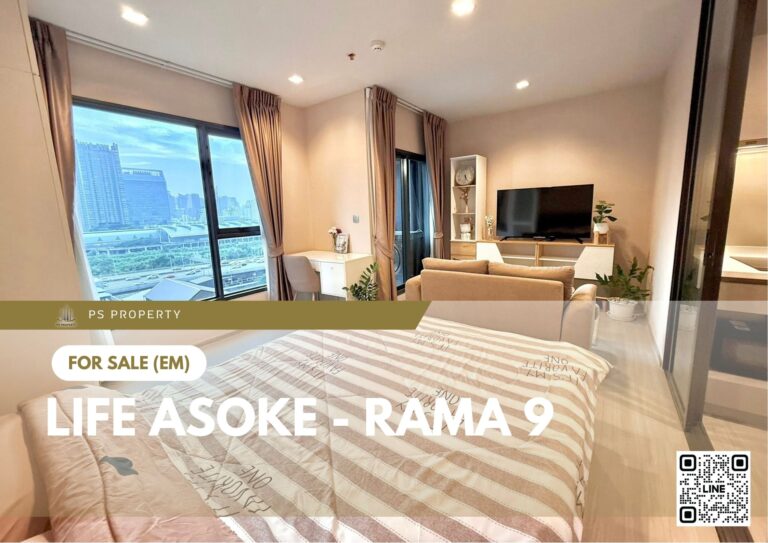 PS95606 – Condo Near MRT Phra Ram 9 Station For Sale , One bedroom unit at Life Asoke – Rama 9