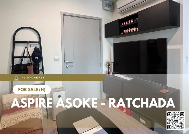 PS96043 – Condo Near MRT Phra Ram 9 Station For Sale , One bedroom unit at Aspire Asoke – Ratchada