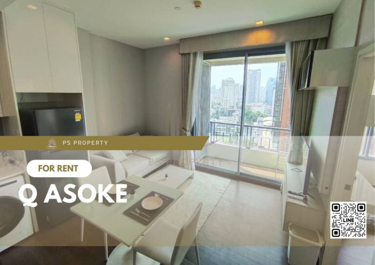 PS13734 – Condo Near MRT Phetchaburi Station For Rent , One bedroom unit at Q Asoke
