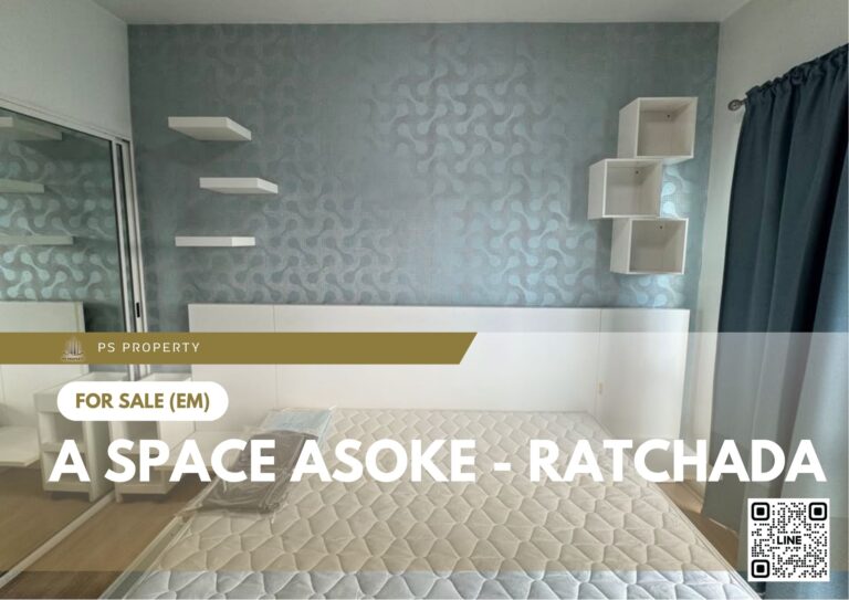 PS93289 – Condo Near MRT Phra Ram 9 Station For Sale , One bedroom unit at A Space Asoke – Ratchada