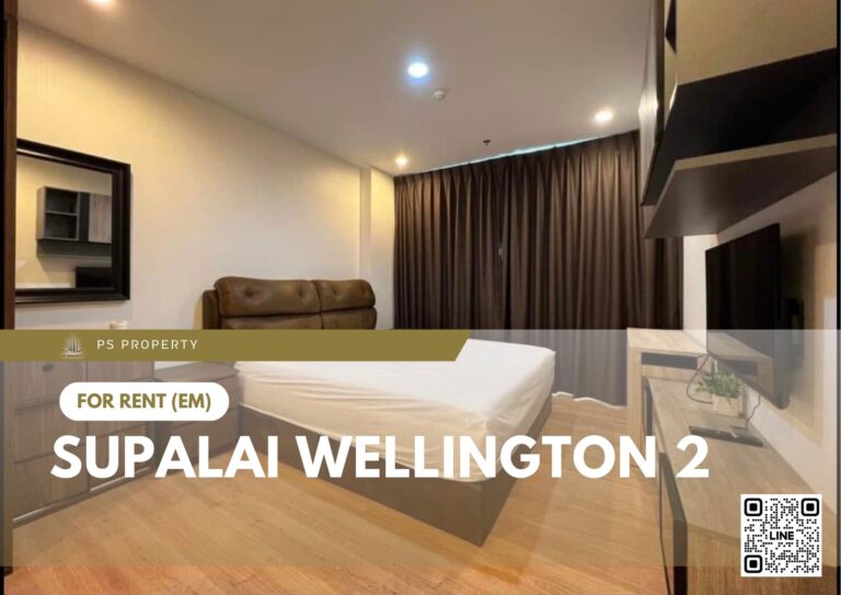 PS93957 – Condo Near MRT Thailand Cultural Centre Station For Rent , One bedroom unit at Supalai Wellington 2