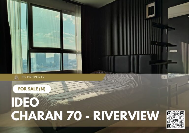 PS97814 – Condo Near MRT Bang Phlat Station For Sale , One bedroom unit at IDEO Charan 70 – Riverview