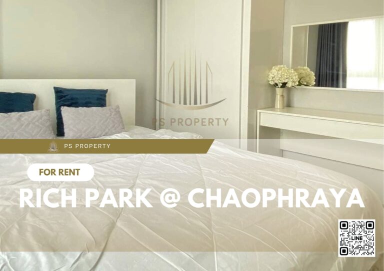 PS30143 – Condo Near MRT Sai Ma Station For Rent , One bedroom unit at Rich Park @ Chaophraya