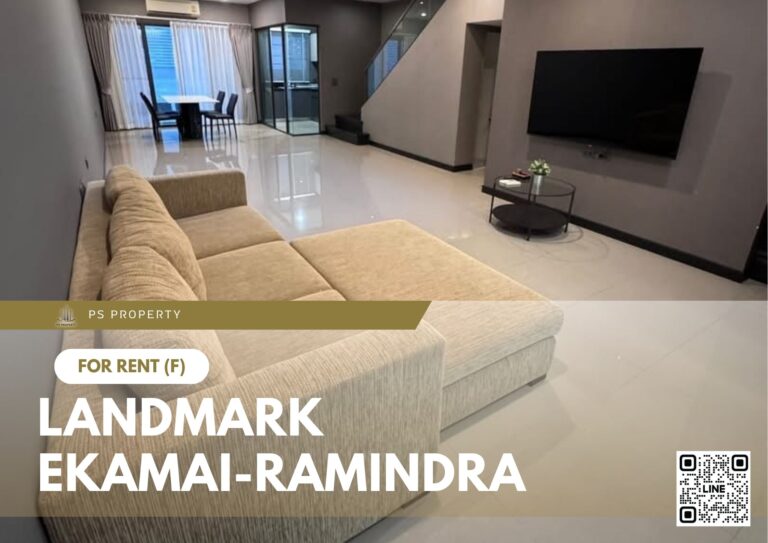 PS96907 – House Near MRT Vacharaphol Station For Rent , at Landmark Ekamai-Ramindra
