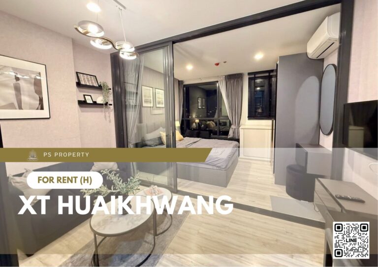 PS98806 – Condo Near MRT HUAIKHWANG Station For Rent , One bedroom unit at XT HUAIKHWANG