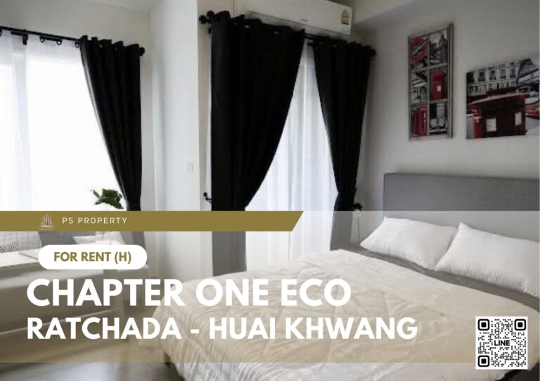 PS96716 – Condo Near MRT HUAIKHWANG Station For Rent , One bedroom unit at Chapter One Eco Ratchada – Huai Khwang