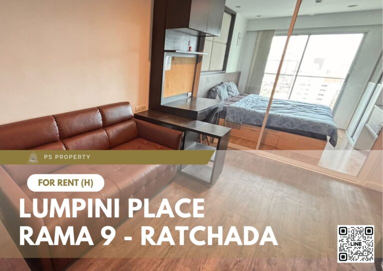 PS96954 – Condo Near MRT Phra Ram 9 Station For Rent , One bedroom unit at Lumpini Place Rama 9 – Ratchada