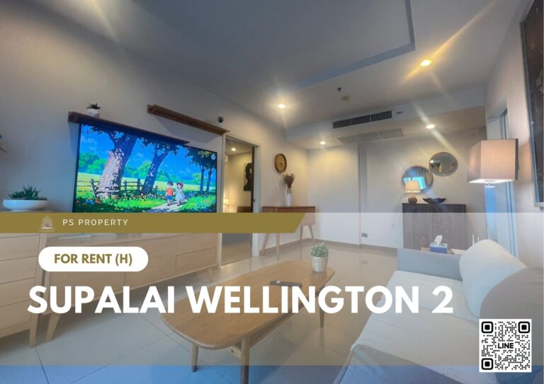 PS99757 – Condo Near MRT Thailand Cultural Centre Station For Rent , One bedroom unit at Supalai Wellington 2