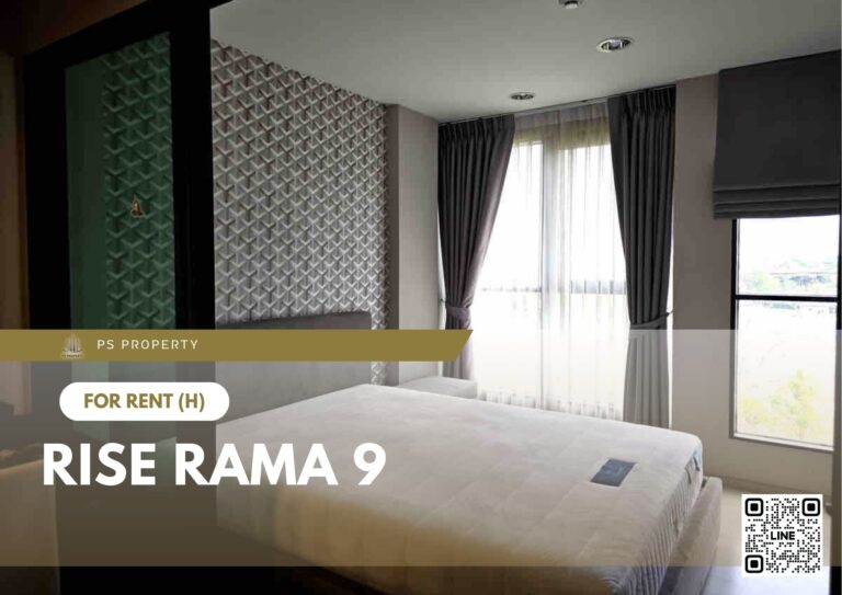 PS99971 – Condo Near ARL Ramkhamhaeng Station For Rent , One bedroom unit at Rise Rama 9