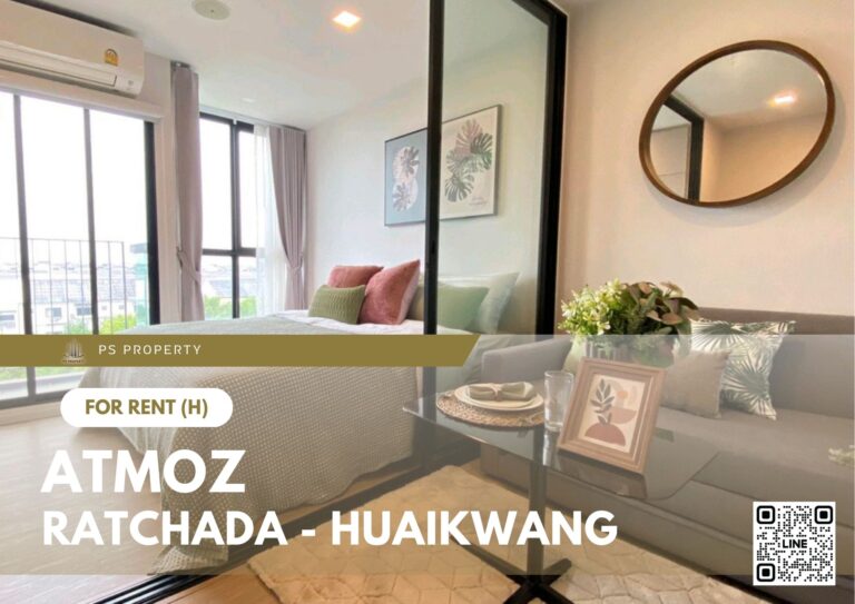 PS99990 – Condo Near MRT Huai Khwang Station For Rent , One bedroom unit at Atmoz Ratchada – Huaikwang
