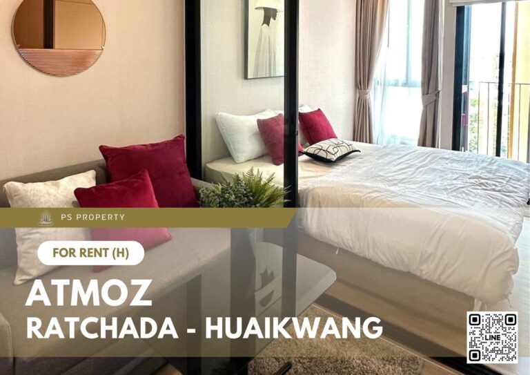 PS99994 – Condo Near MRT Huai Khwang Station For Rent , One bedroom unit at Atmoz Ratchada – Huaikwang