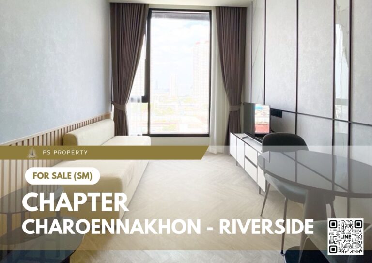 PS100153 – Condo Near BTS Krung Thon Buri Station For Sale , One bedroom unit at Chapter Charoennakhon – Riverside