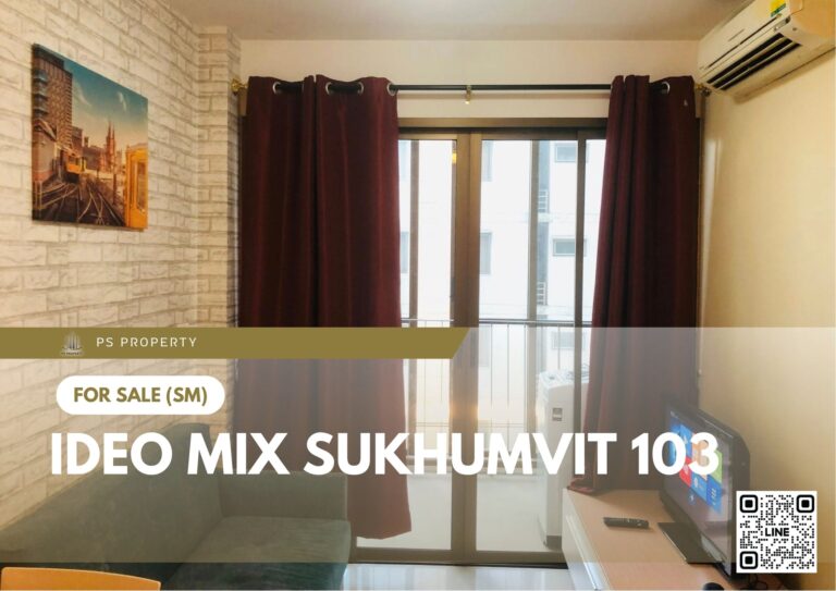 PS100245 – Condo Near BTS Udom Suk Station For Sale , One bedroom unit at IDEO Mix Sukhumvit 103