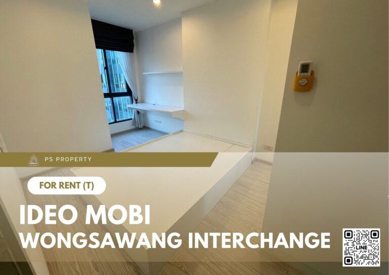 PS100351 – Condo Near MRT Bang Son Station For Rent , One bedroom unit at IDEO Mobi Wongsawang Interchange