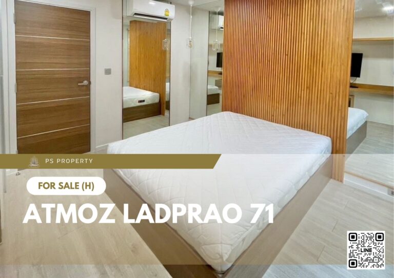 PS100393 – Condo Near MRT Lat Phrao 71 Station For Sale , One bedroom unit at Atmoz Ladprao 71