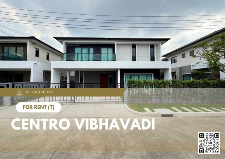 PS100519 – House Near SRT Don Mueang Station For Rent , at Centro Vibhavadi