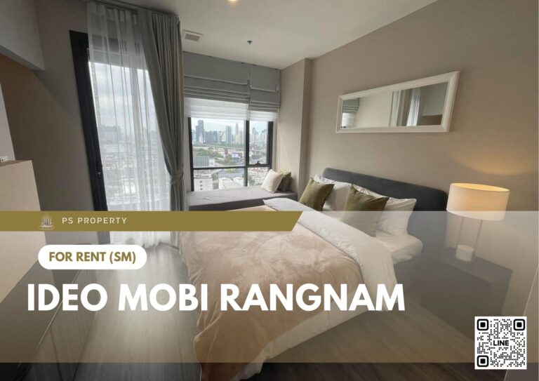 PS100621 – Condo Near BTS Victory Monument Station For Rent , One bedroom unit at IDEO Mobi Rangnam