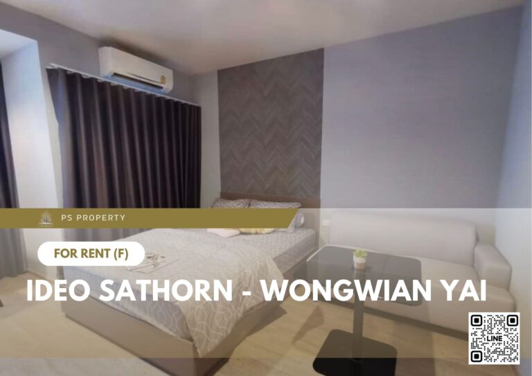 PS101065 – Condo Near BTS Wongwian Yai Station For Rent , One bedroom unit at IDEO Sathorn – Wongwian Yai