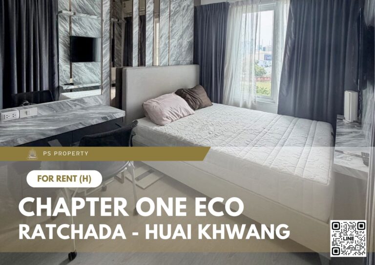 PS101262 – Condo Near MRT HUAIKHWANG Station For Rent , One bedroom unit at Chapter One Eco Ratchada – Huai Khwang