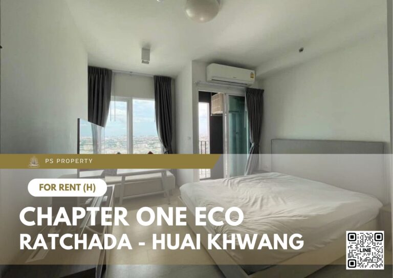 PS102293 – Condo Near MRT HUAIKHWANG Station For Rent , One bedroom unit at Chapter One Eco Ratchada – Huai Khwang