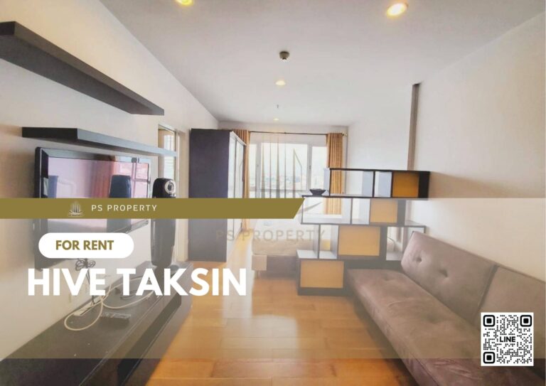 PS46588 – Condo Near BTS Wongwian Yai Station For Rent , One bedroom unit at Hive Taksin