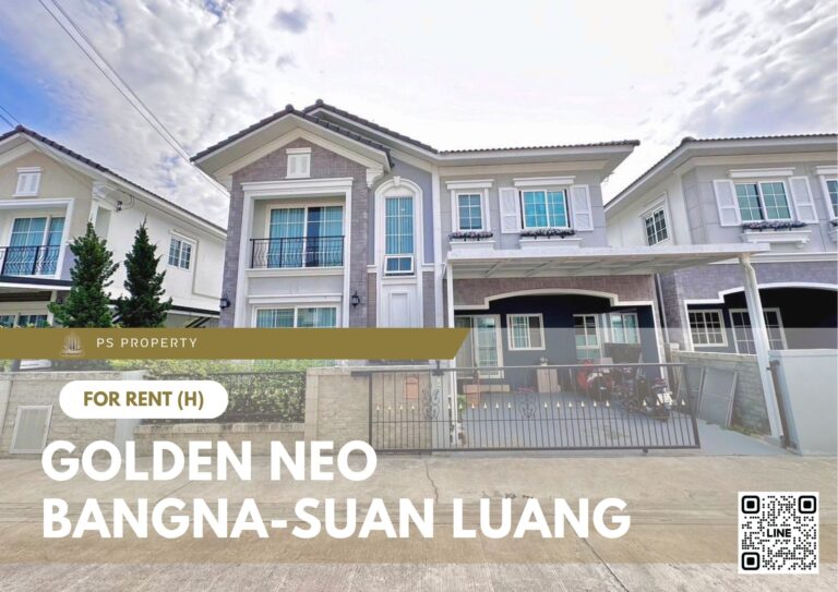 PS85429 – House Near ARL Ban Thap Chang Station For Rent , at Golden Neo Bangna-Suan Luang