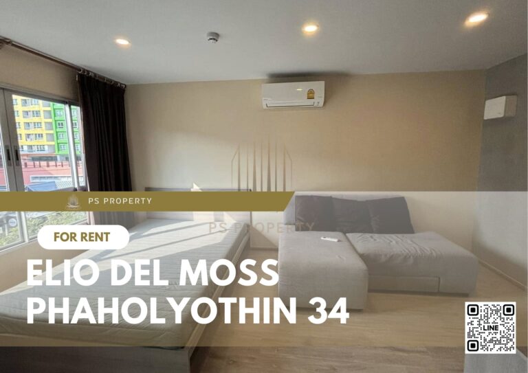 PS47488 – Condo Near BTS Kasetsart University Station For Rent , One bedroom unit at Elio Del Moss Phaholyothin 34