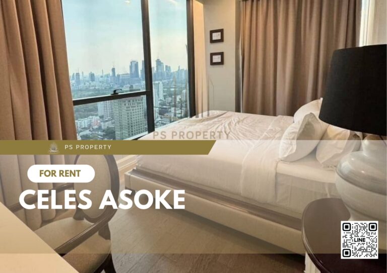 PS51470 – Condo Near MRT Phetchaburi Station For Rent , 3 bedroom unit at CELES Asoke