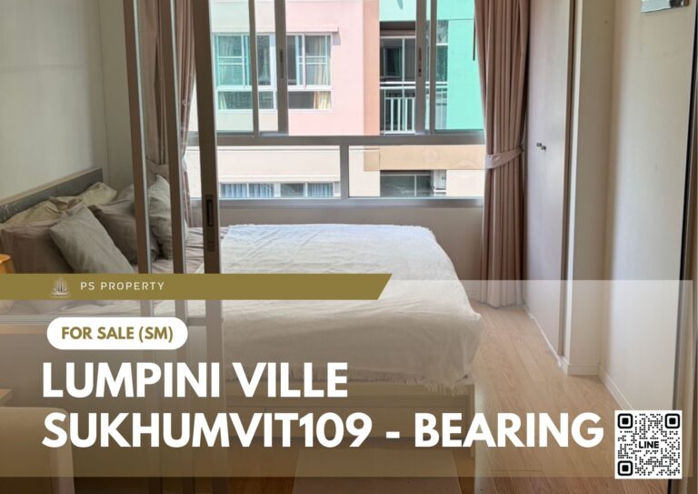 PS102835 – Condo Near BTS Bearing Station For Sale , One bedroom unit at Lumpini Ville Sukhumvit109 – Bearing