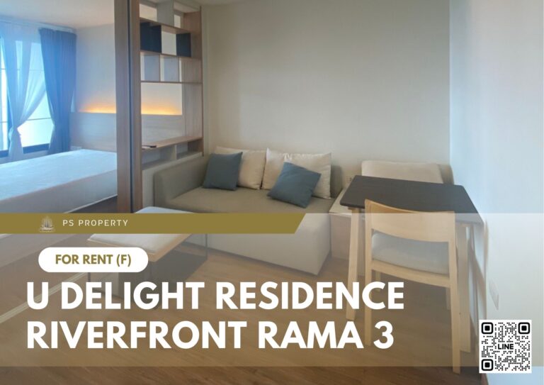 PS103005 – Condo Near BTS Surasak Station For Rent , One bedroom unit at U Delight Residence Riverfront Rama 3