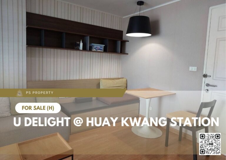 PS103060 – Condo Near MRT Huai Khwang Station For Sale , One bedroom unit at U Delight @ Huay Kwang Station