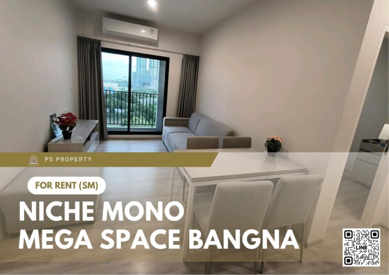 PS103260 – Condo Near BTS Bang Na Station For Rent , Two bedroom unit at Niche MONO Mega Space Bangna