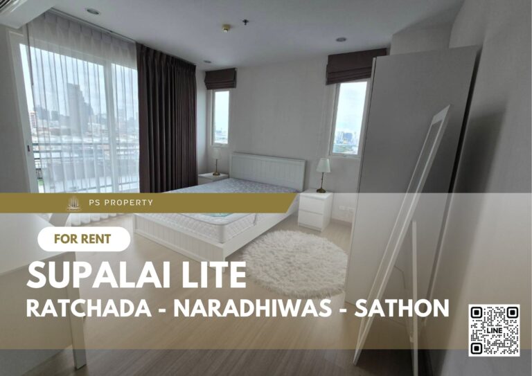 PS94445 – Condo Near BTS Chong Nonsi Station For Rent , Two bedroom unit at Supalai Lite Ratchada – Naradhiwas – Sathon