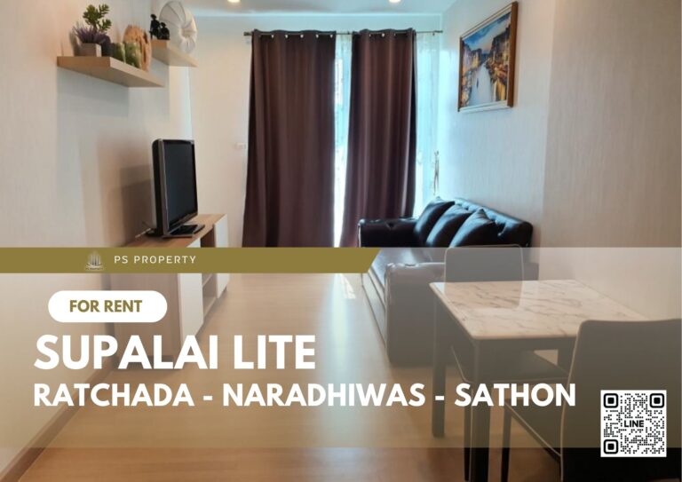 PS95330 – Condo Near BTS Chong Nonsi Station For Rent , One bedroom unit at Supalai Lite Ratchada – Naradhiwas – Sathon