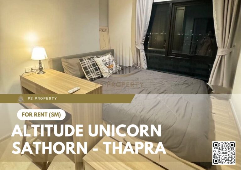 PS40211 – Condo Near BTS Talat Phlu Station For Rent , One bedroom unit at Altitude Unicorn Sathorn – Thapra