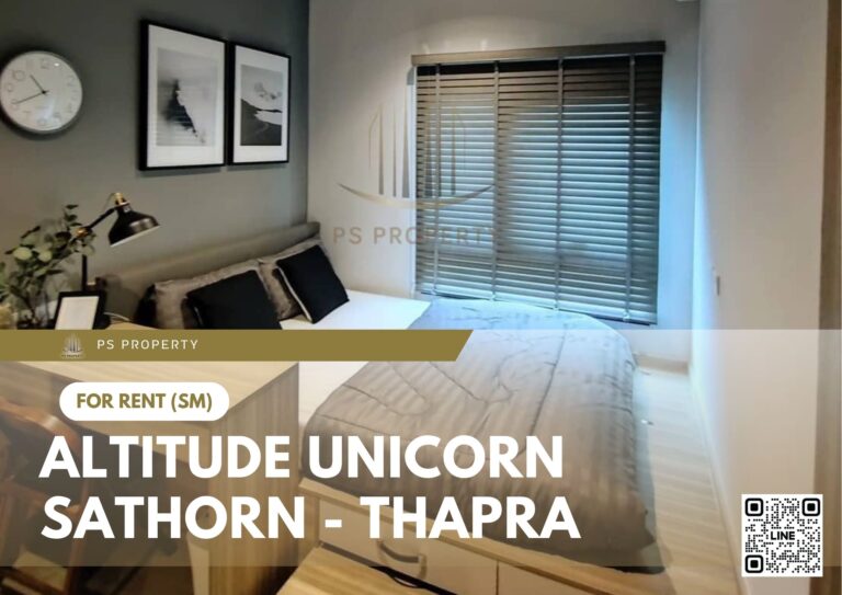 PS9902 – Condo Near BTS Talat Phlu Station For Rent , One bedroom unit at Altitude Unicorn Sathorn – Thapra