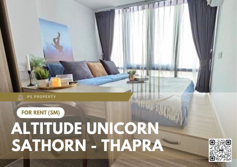PS14827 – Condo Near BTS Talat Phlu Station For Rent , One bedroom unit at Altitude Unicorn Sathorn – Thapra