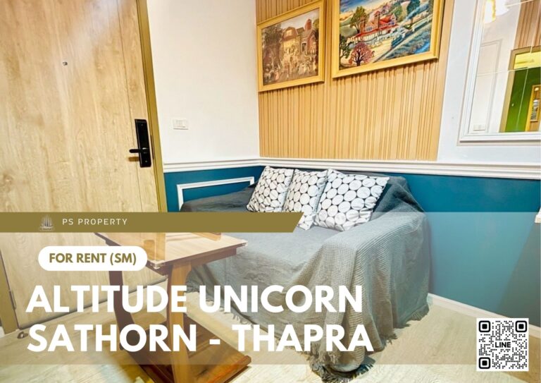 PS101950 – Condo Near BTS Talat Phlu Station For Rent , One bedroom unit at Altitude Unicorn Sathorn – Thapra