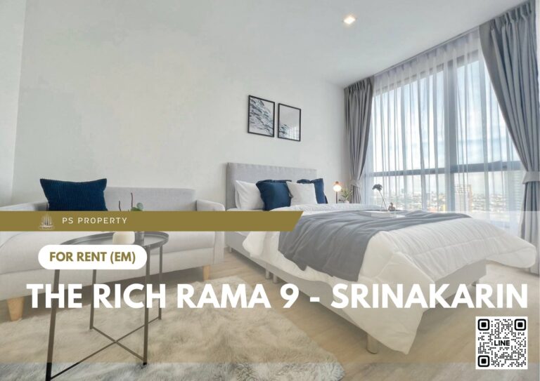 PS100928 – Condo Near MRT Hua Mak Station For Rent , One bedroom unit at The Rich Rama 9 – Srinakarin
