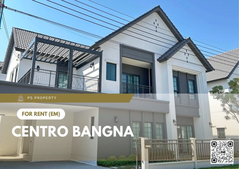 PS100979 – House Near MRT Si Dan Station For Rent , at Centro Bangna